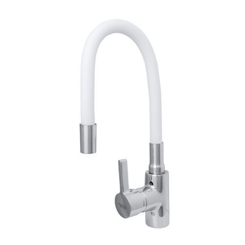 Смеситель для кухни Сантаком StMira 5098-3 на мойку белый
