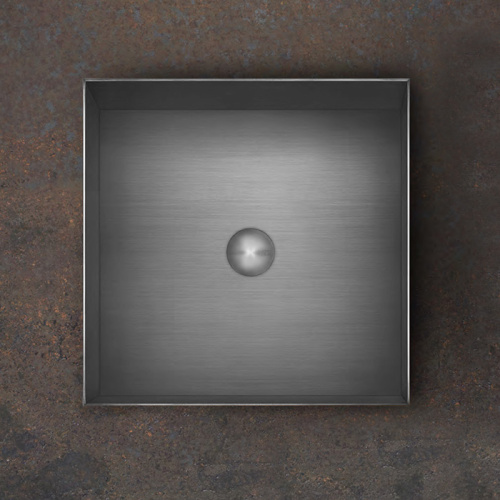 Раковина из нержавеющей стали Gessi Gessi316 54605#239 40х40 накладной цвет никель без отверстий под смеситель