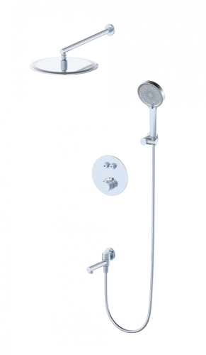 Душевая система Wonzon & Woghand WW-88929010-CR встраиваемая в стену цвет хром