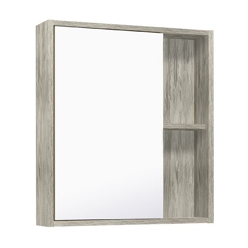 Зеркало-шкаф RUNO ЭКО 00-00001187 60х65 подвесной цвет серый