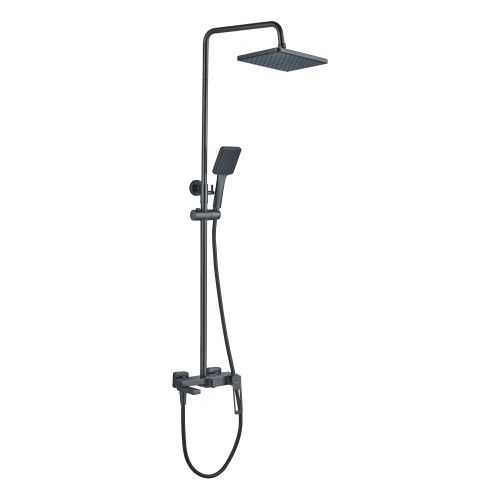 Душевая стойка Haiba HB24817-3 настенная цвет пепельный