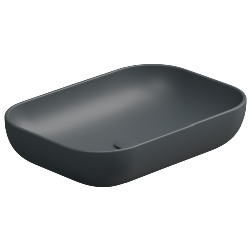 Раковина GSG Ceramic Design Easy 60см EALAVRE60028 накладная цвет черный