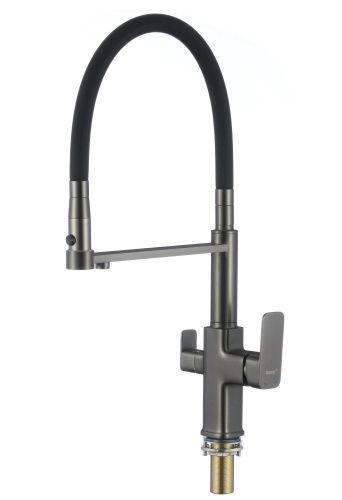 Смеситель для кухни Savol S-L1809Q-01 на столешницу графит