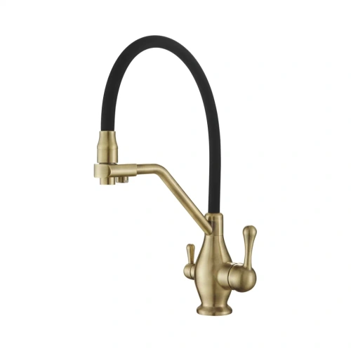 Смеситель для кухни Rose R858Q на мойку бронза