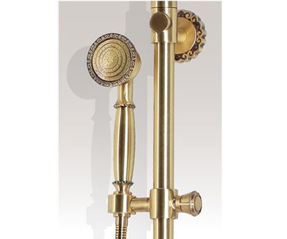 Душевая стойка Bronze de Luxe 10121DF/1 настенная цвет бронза - фото 5