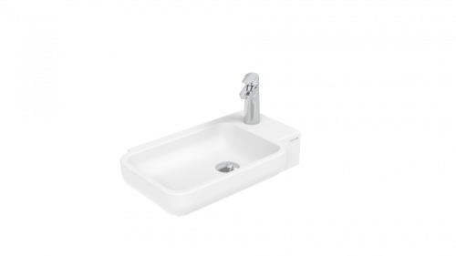 Раковина из сантехнического фарфора Creavit Elmas TP027-00CB00E-0000 53х33 накладная цвет белый