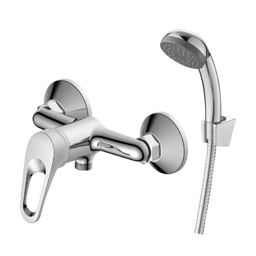 Смеситель для ванны и душа Decoroom DR21 DR21056 настенный хром