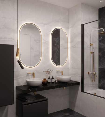 Столешница Armadi Art Flat 869-160-NM 161х46 накладная цвет черный