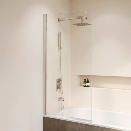 Душевая шторка на ванну RGW Screens 4111109107-11 70х140 стекло прозрачное профиль хром глянцевый ориентация универсальная