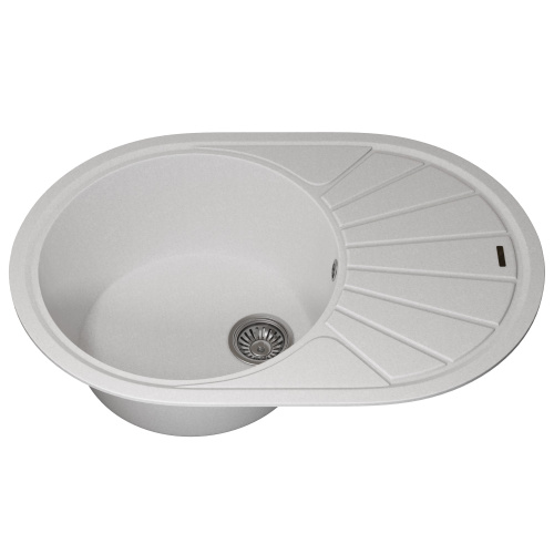 Кухонная мойка Uperwood Quartz Premium UPD-02 3910202104 76x51 цвет белый матовый