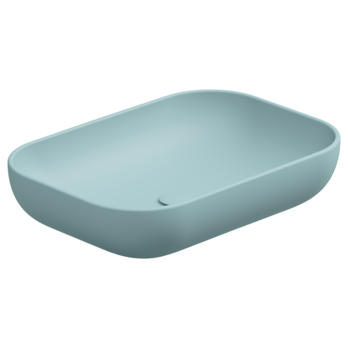 Раковина GSG Ceramic Design Easy 60см EALAVRE60037 накладная цвет голубой