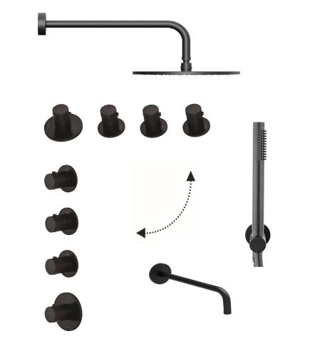 Душевая система Paffoni Modular Box KITMB019NO141KING встраиваемая в стену