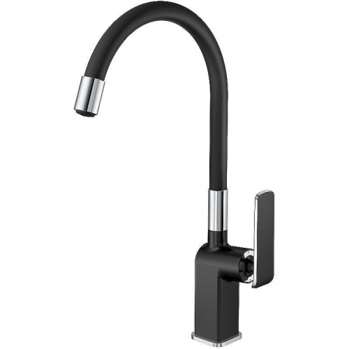 Смеситель для кухни Haiba HB548-7 HB73548-7 на мойку черный/хром