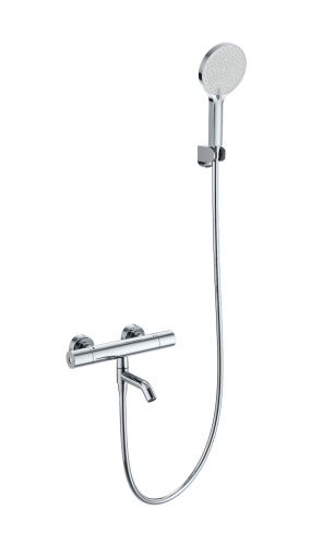 Смеситель для ванны Wonzon & Woghand Inn WW-B3013-A1-CR настенный хром с термостатом