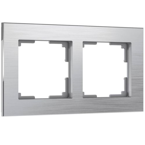 Рамка на 2 поста Werkel Aluminium алюминий (Алуминиум алюминий) 4690389158032