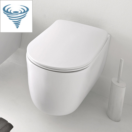 Чаша унитаза подвесная Kerasan Nolita 531530 цвет белый матовый без сиденья безободковая смыв торнадо