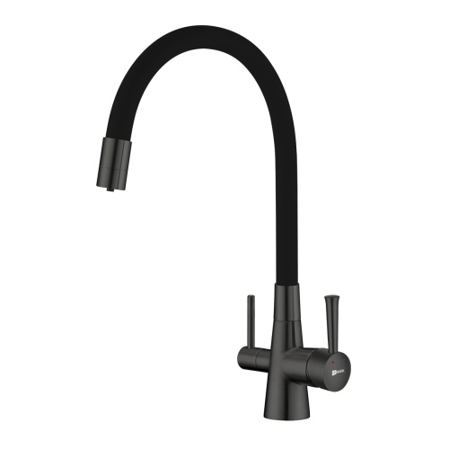 Смеситель для кухни LeMark Comfort LM3075GM на мойку графит