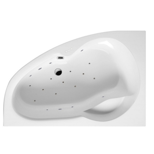 Ванна акриловая гидромассажная Excellent NEWA WAEX.NEL16.RELAX.CR 160х95 пристенная асимметричная с каркасом