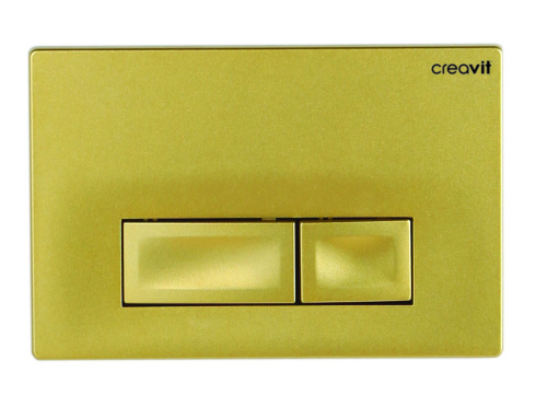 Клавиша смыва механическая Creavit GP3006.00 цвет золото матовое