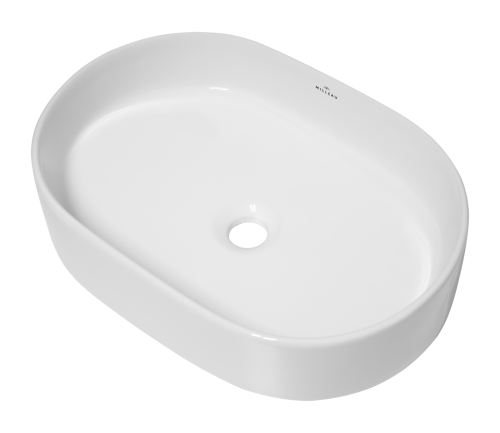 Раковина мебельная из сантехнического фарфора Milleau Nuage MU0055B-GW 50 MU0055B-GW 50х35 накладная цвет белый