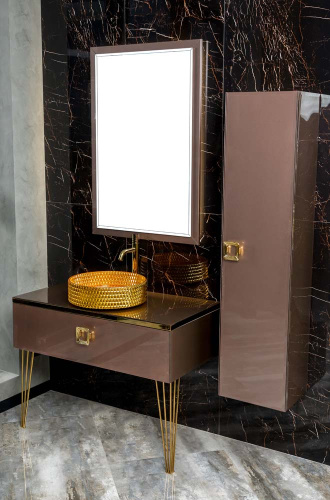 Столешница Armadi Art Lucido 853-100-PU 101х52 накладная цвет розовый