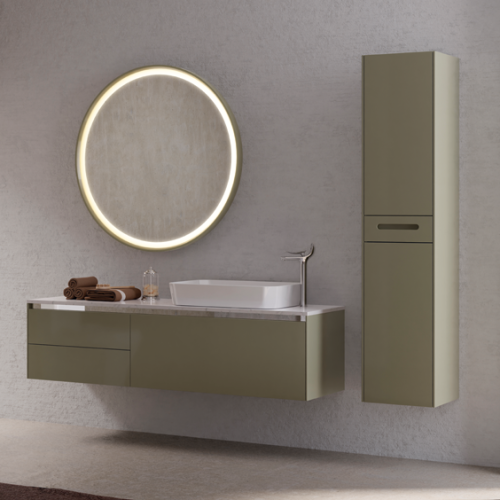 Тумба с раковиной Creavit Flat FA0160.01.PL+FA160.00+LP060 160x40