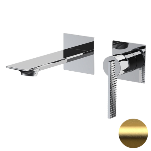 Смеситель для раковины Daniel Club ANC632PDP встраиваемый в стену золото