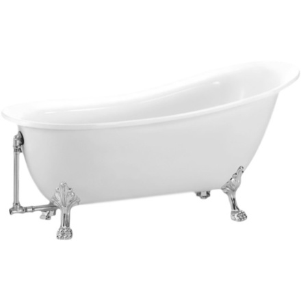 Ванна акриловая BelBagno BB06-1550 155х76 отдельностоящая полукруглая