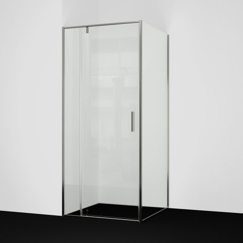 Душевой уголок Wasserkraft Spree 14P 14P03 90х90 стекло прозрачное профиль никель без поддона
