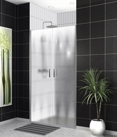 Душевая дверь BelBagno UNO UNO-B-2-110-CH-Cr 110х190 стекло шиншилла профиль хром глянцевый