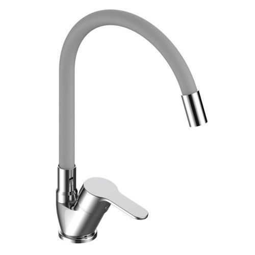 Смеситель для кухни Voda TD519G на мойку хром/серый