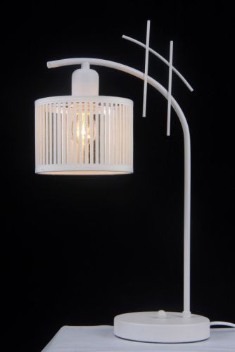 Настольная лампа Natali Kovaltseva AMSTERDAM (АМСТЕРДАМ) AMSTERDAM 81053-1T SATIN WHITE