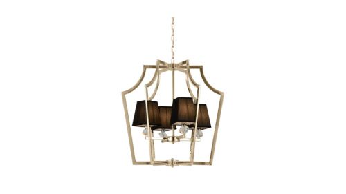Люстра подвесная Lumina Deco Montero (Монтеро) LDP 1249-4 GD+BK