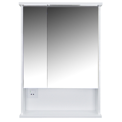 Зеркало-шкаф Loranto Арфа CS00046149 60х20х84 подвесной цвет белый Зеркало-шкаф Loranto Арфа CS00046149 60х20х84 подвесной цвет белый