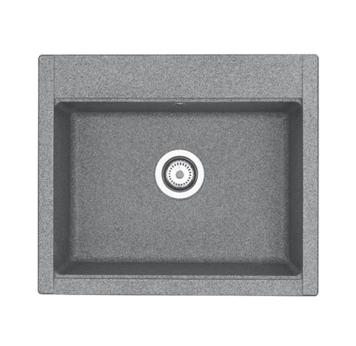 Мойка кухонная Aquaton Делия 1A715232LD230 59,4х51 цвет серый