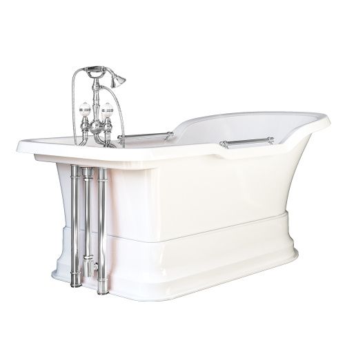 Ванна из искусственного мрамора Migliore IMPERO PODIUM 25812 180х87 отдельностоящая прямоугольная