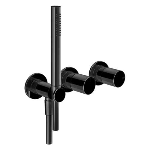 Смеситель для душа Gessi Habito 70038#706 встраиваемый в стену черный