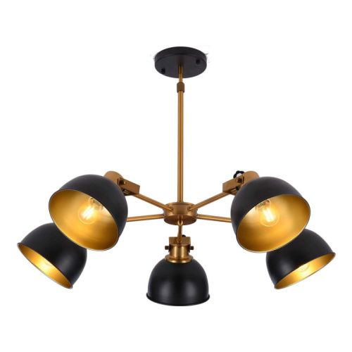 Люстра на штанге Lumina Deco Belmonti (Белмонти) LDP D017-5 BK