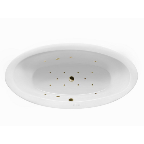 Ванна акриловая гидромассажная Excellent LUMINA WAEX.LUM19.RELAX.BR 190х95 отдельностоящая овальная с каркасом