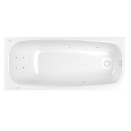Ванна акриловая гидромассажная Whitecross LAYLA 0122.180080.100.ULTRA.WH 180х80 пристенная прямоугольная с каркасом