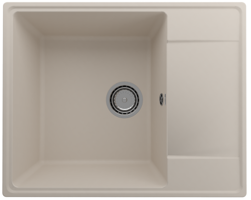 Кухонная мойка Ulgran Quartz Prima 605-02 60,5х48,5 цвет лен