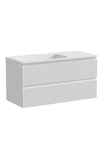 Тумба под раковину Sancos SNOB R SNR100LW 100х45х50 подвесная цвет белый