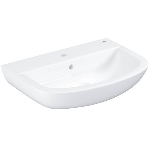 Раковина из сантехнического фарфора Grohe Bau Ceramic 39440000 60х40 подвесная цвет белый 1 отверстие под смеситель