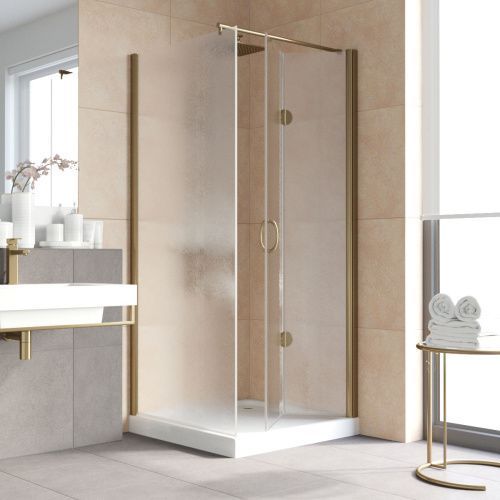 Душевой уголок Vegas-Glass GPS-Fis LUX GPS-Fis LUX 80*80 05 02 R 80х80 стекло рифленое профиль бронза без поддона