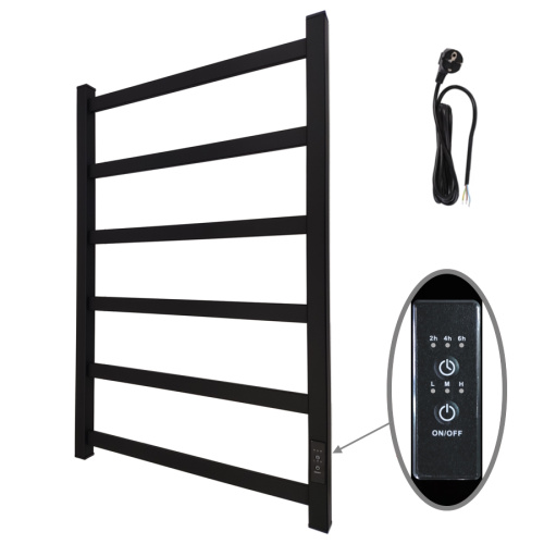 Полотенцесушитель Маргроид Вид 81-10 профильный 8110p-8050-1081-9005R 53х81 электрический черный матовый