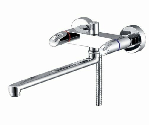 Смеситель для ванны WasserKRAFT Lossa 1200 1202L настенный хром