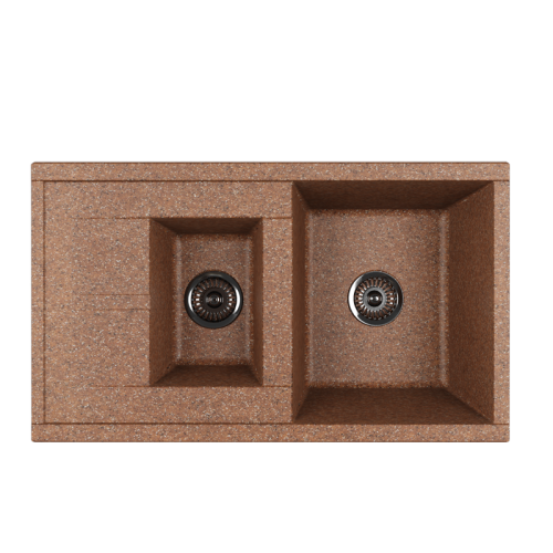 Мойка кухонная Aquaton Делия 1A716232DE270 87х51 цвет терракотовый