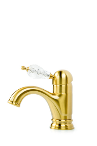 Смеситель Boheme Crystal 301-CRST на раковину бронза