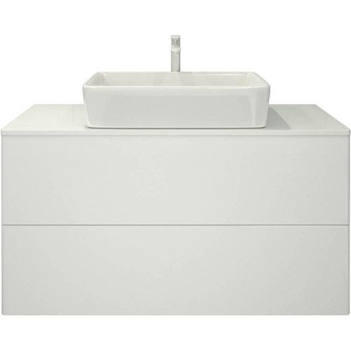 Тумба под раковину Orange Otto Ot-100TuGLASS 100х50 подвесная цвет белый