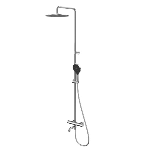 Душевая стойка Whitecross Y brushed nickel Y1234TOPNIB настенная цвет никель брашированный
